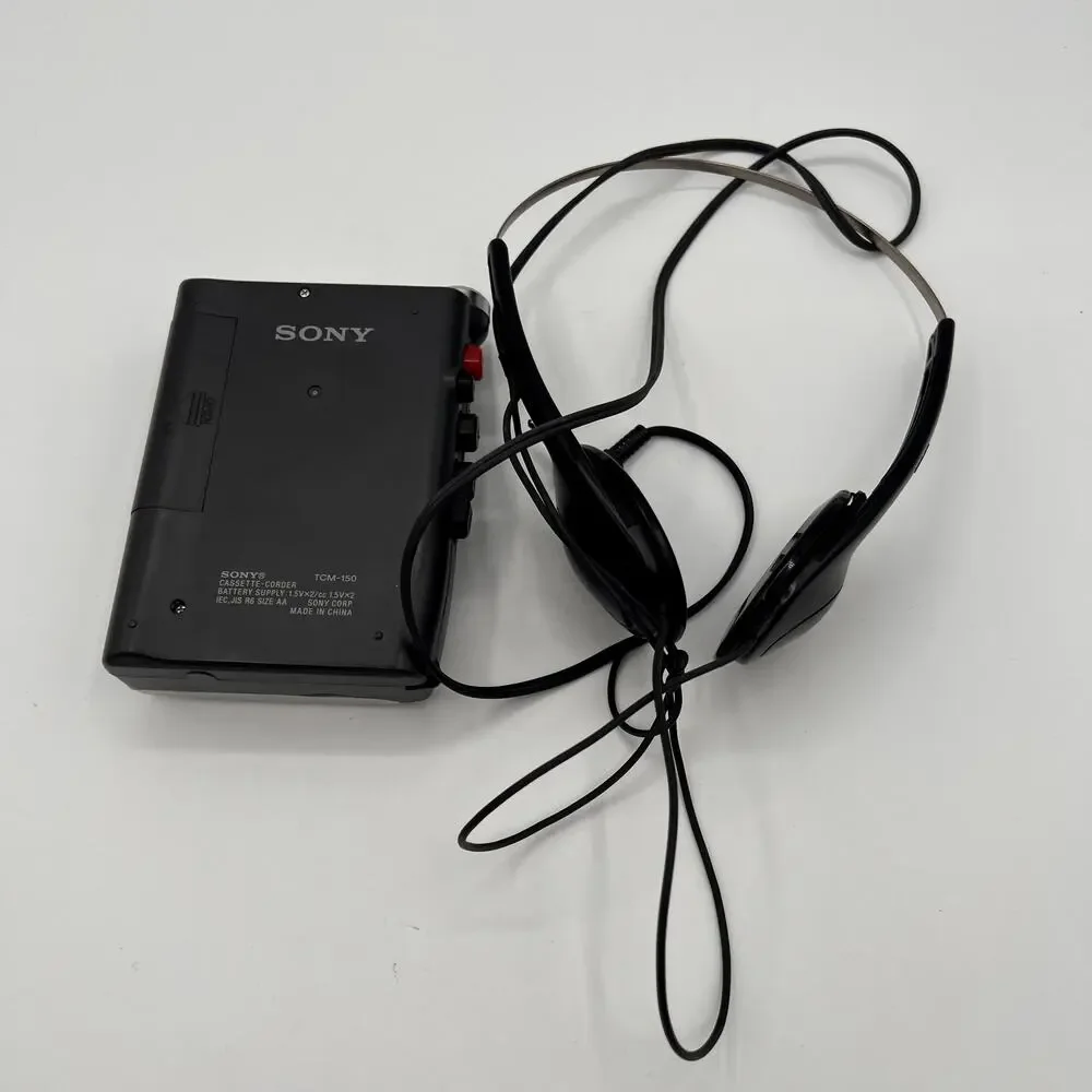 SONY Vtg TCM-150 Cassette-Corder Portable Voice Recorder